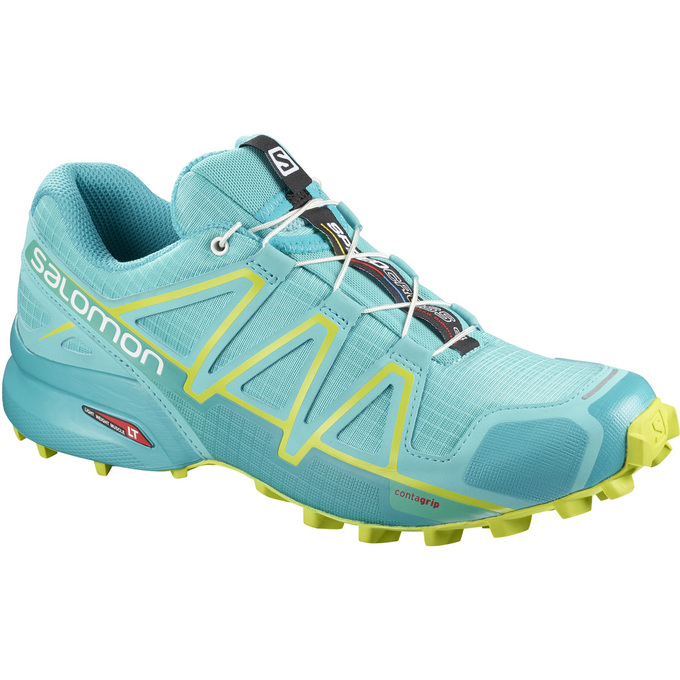 Salomon SPEEDCROSS 4 W Zapatillas Trail Running Mujer - Turquesa Claro - Colombia (83291-ABSK)